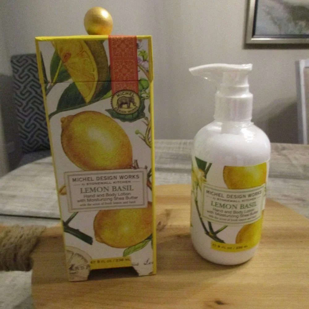 Michel Design Works Lemon Basil Hand and Body Lotion 8 oz